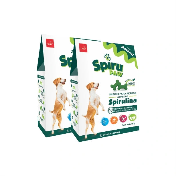 Pack 2 Snack for dogs based on Spirulina