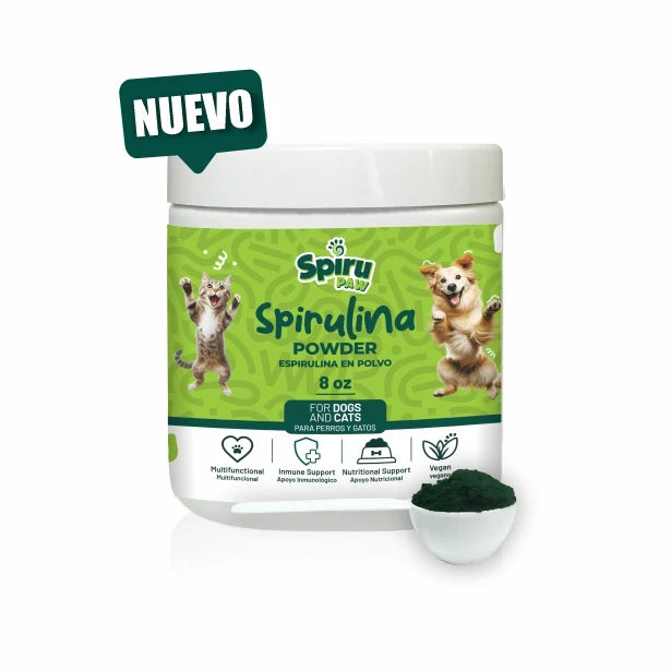 Espirulina en polvo SPIRU PAW para perros y gatos 227g