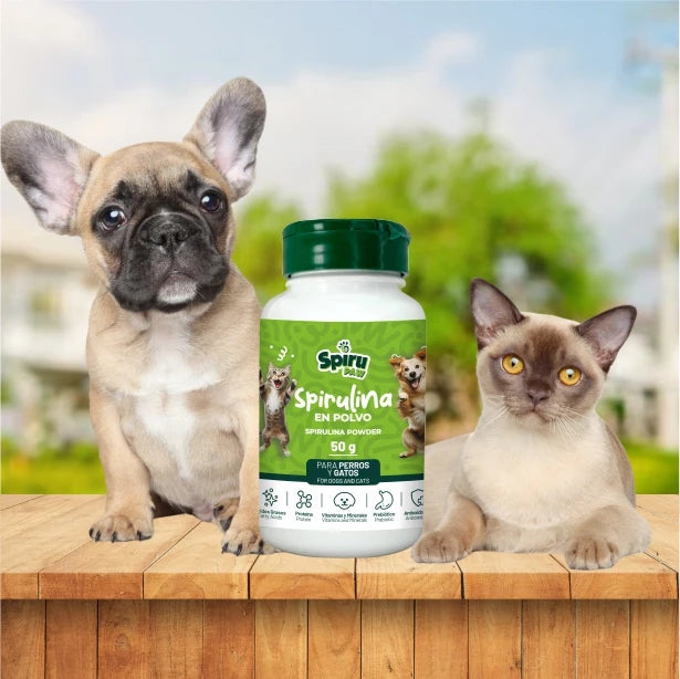 Espirulina en polvo SPIRU PAW para perros y gatos 50g
