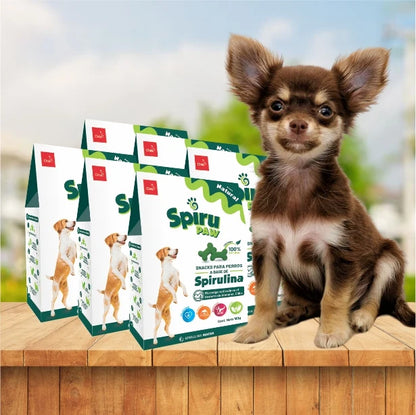 Pack x6 Snack a base de Espirulina SPIRU PAW para perros