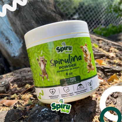 Espirulina en polvo SPIRU PAW para perros y gatos 227g