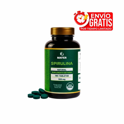Espirulina Premium En Tabletas 180 Unidades + ENVÍO GRATIS
