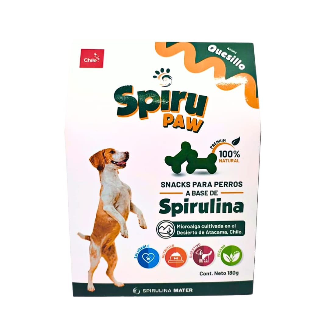 Pack 6 Snack para perros a Base de Spirulina Aroma Quesillo