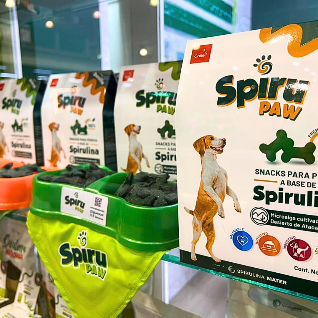 Pack x6 Snack a base de Espirulina SPIRU PAW para perros. Aroma Quesillo