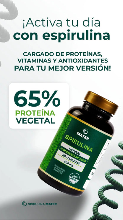 Espirulina Premium En Tabletas 180 Unidades