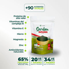 Pack Espirulina en Polvo 150g + Tabletas de Espirulina 180U + ENVÍO GRATIS