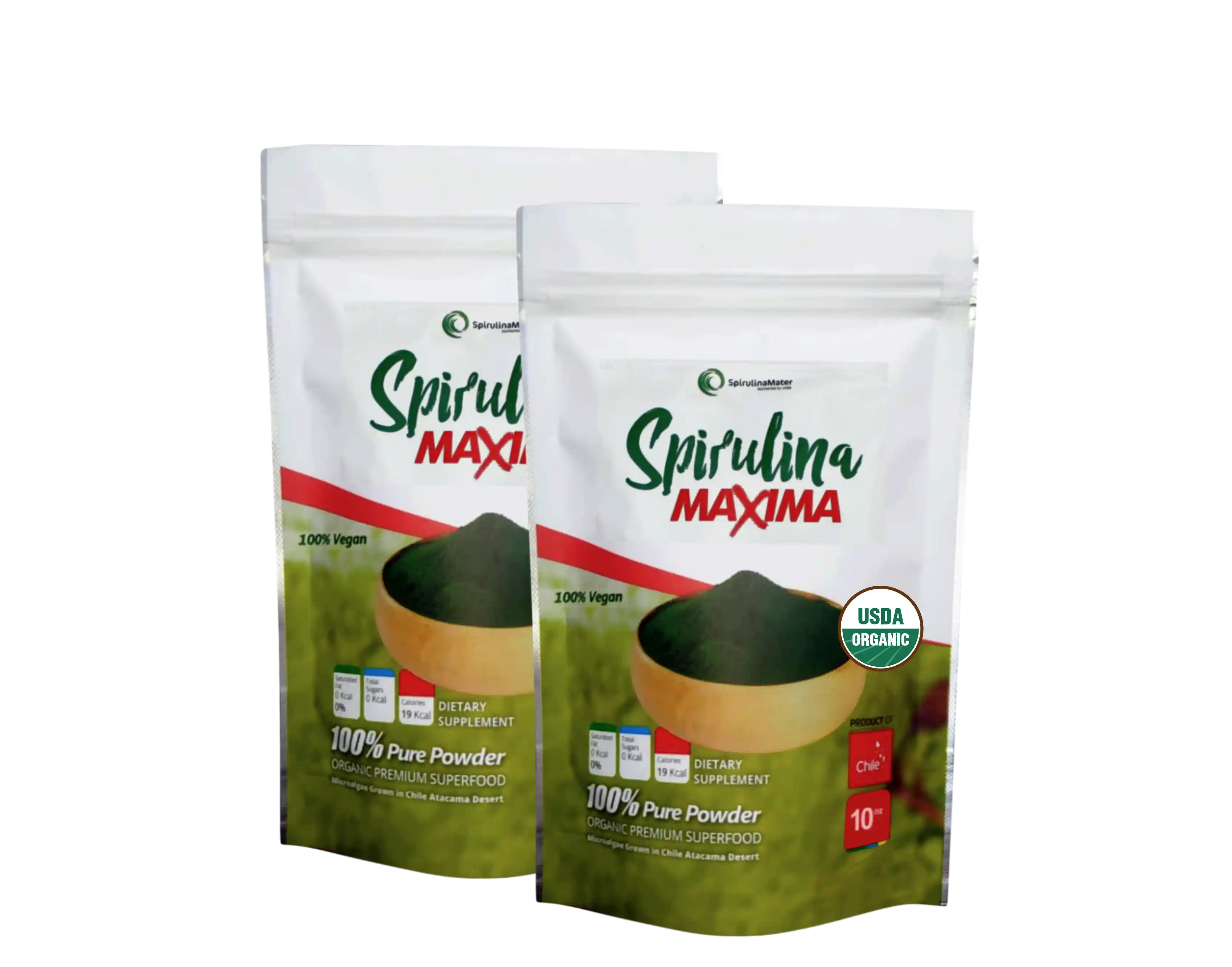 Pack x2 Espirulina en Polvo Orgánica 150g + ENVÍO GRATIS