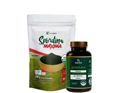 Pack Espirulina en Polvo 150g + Tabletas de Espirulina 180U + ENVÍO GRATIS