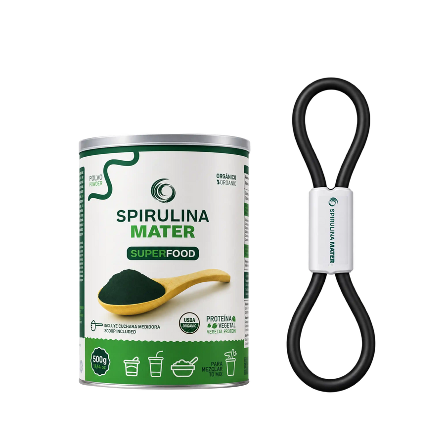 Espirulina en Polvo 500g + BANDA DE REGALO